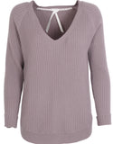 Cashmere rib bluse Juliette