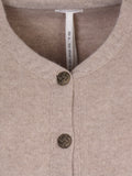 NYHED! LIMITED EDITION Cardigan m. guldknapper i kraftig strik - Anna
